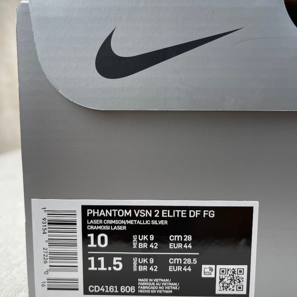 Nike Phantom Vision 2 Elite DF FG Crimson Soccer - Picture 10 of 13